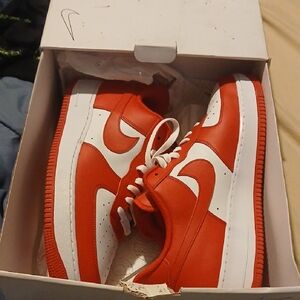 Nike AF1 Low Cosmic Red /white New In Box